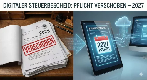 Digitaler Steuerbescheid: Pflicht zur Umstellung auf 2027 verschoben – Was jetzt für Sie gilt
