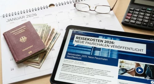 Reisekosten 2026: Neue Pauschalen für Auslandsreisen veröffentlicht